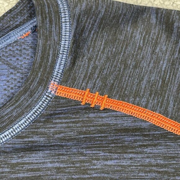 Lululemon Shirt Mens M/L Blue Metal Vent Tech Mesh Lightweight Athletic Gym - Picture 4 of 13